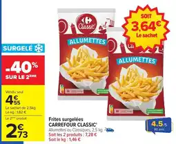 Carrefour Market Frites surgelées carrefour classic offre