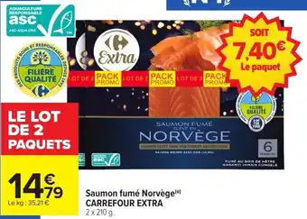Carrefour Market Saumon fumé norvège carrefour extra offre