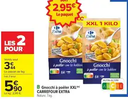 Carrefour Market Gnocchi à poêler xxl carrefour extra offre