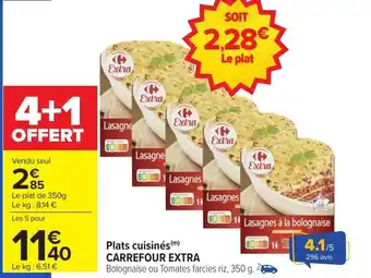 Carrefour Market Plats cuisinés carrefour extra offre