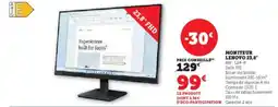 Hyper U LENOVO Moniteur 23,8" offre