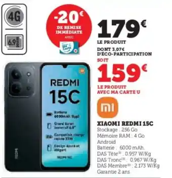 Hyper U XIAOMI Redmi 15c offre