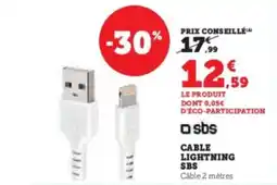 Hyper U SBS Cable lightning offre