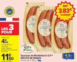 Carrefour Market Saucisses de montbéliard i.g.p. reflets de france offre