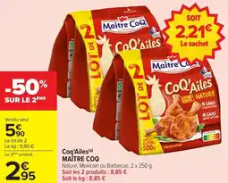 Carrefour Market Coq'ailes maître coq offre