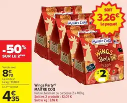Carrefour Market Wings party maître coq offre