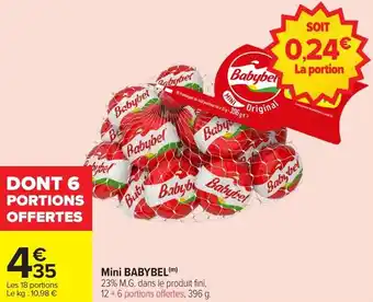 Carrefour Market Mini babybel offre