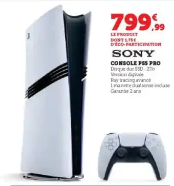 Hyper U SONY Console pss pro offre