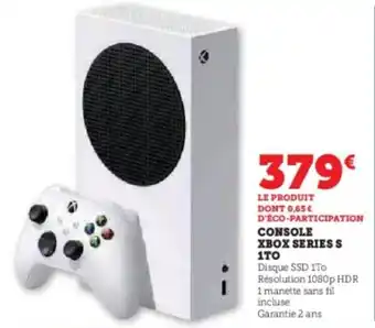 Hyper U Console xbox series s 1to offre