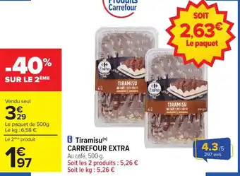 Carrefour Market Tiramisu carrefour extra offre