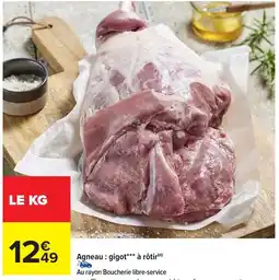 Carrefour Market Agneau gigot à rôtir offre