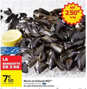 Carrefour Market Moules de hollande msc offre