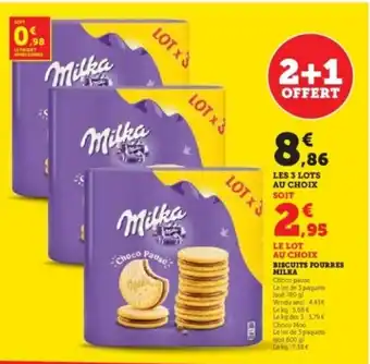Hyper U MILKA Biscuits fourres offre