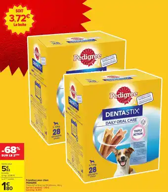 Carrefour Market Friandises pour chien pedigree offre