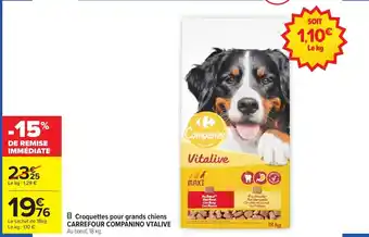 Carrefour Market Croquettes pour grands chiens carrefour companino vtalive offre