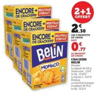 Hyper U BELIN Crackers offre