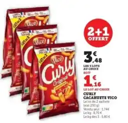Hyper U VICO Curly Cacahuete vico offre