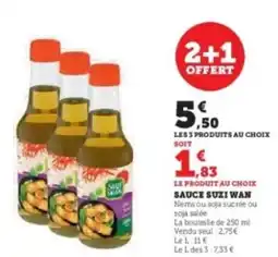 Hyper U SUZI WAN Sauce offre