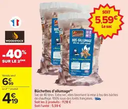 Carrefour Market Bûchettes d'allumage offre