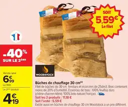 Carrefour Market Bûches de chauffage offre