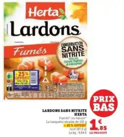 Hyper U HERTA Lardons sans nitrite offre