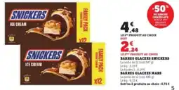 Hyper U SNICKERS Barres glacees offre