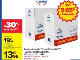 Carrefour Market Lessive liquide format familial carrefour essential offre