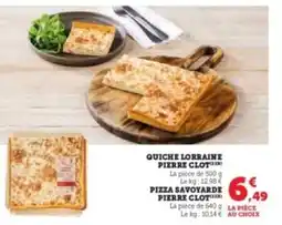 Hyper U Quiche lorraine pierre clot offre