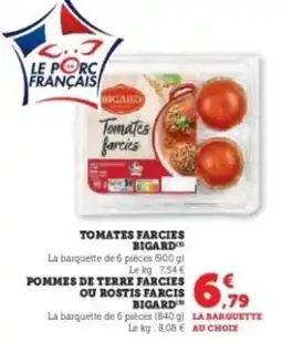 Hyper U BIGARD Tomates farcies offre