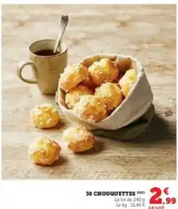 Hyper U 30 chouquettes offre