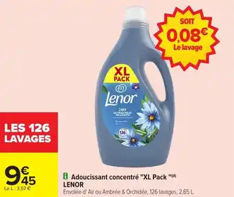 Carrefour Market Adoucissant concentré xl pack lenor offre