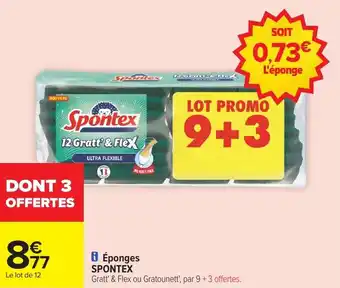 Carrefour Market Éponges spontex offre