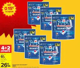 Carrefour Market Capsules pour lave-vaisselle finish offre