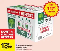 Carrefour Market Liquide vaisselle l'arbre vert offre