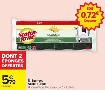 Carrefour Market Éponges scotch-brite offre
