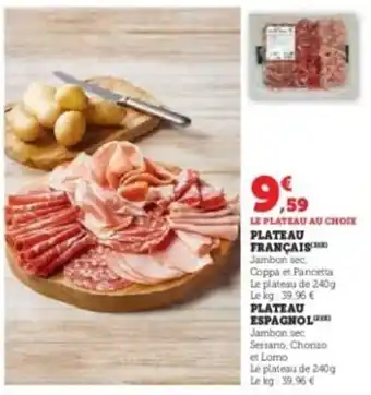 Hyper U Plateau français offre