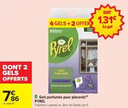 Carrefour Market Gels parfumés pour placards pyrel offre