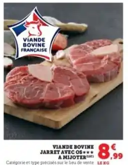 Hyper U Viande bovine jarret avec os offre