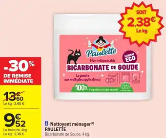 Carrefour Market Nettoyant ménager paulette offre