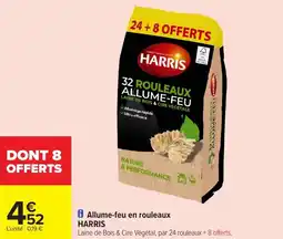 Carrefour Market Allume-feu en rouleaux harris offre