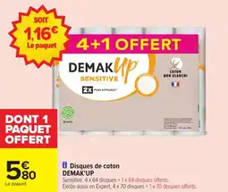Carrefour Market Disques de coton demak'up offre