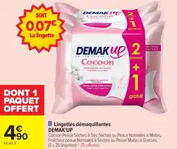 Carrefour Market Lingettes démaquillantes demak'up offre