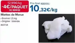 Costco Miettes de morue offre