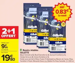 Carrefour Market Rasoirs jetables gillette offre
