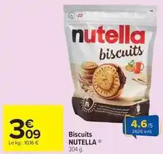 Carrefour Drive Nutella - biscuits offre