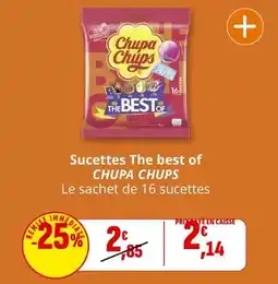 Coccimarket Chupa chups - sucettes the best of offre