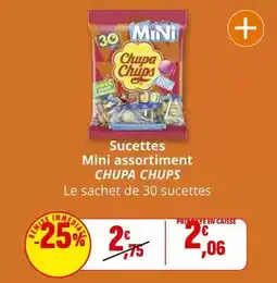 Coccimarket Chupa chups - sucettes mini assortiment offre