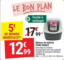 Gamm vert Facile - maison de toilette offre