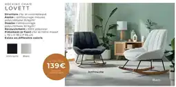 Cocktail Scandinave Rocking chair lovett offre