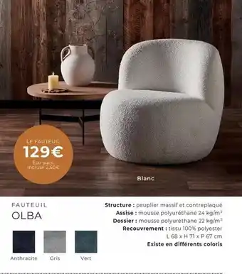 Cocktail Scandinave Fauteuil offre